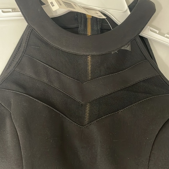 Emerald Sundae Black Halter Dress w/ Sheer Panels, Size Small NWT - Picture 4 of 9